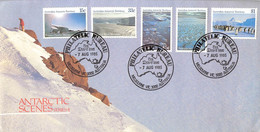 AUSTRALIAN ANTARCTIC TERR. - FDC 1985 ANTARCTIC SCENES II Mi #64, 67, 68, 72, 72 / YZ 121 - FDC