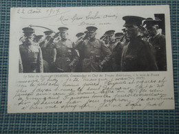 Cpa Le Salut Du Général PERSHING, Commandant En Chef Des Troupes Américaines,  à La Terre De France (Juin 1917) - Guerra 1914-18