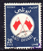 ABU DHABI - 1967 DEFINITIVE 20F STAMP FINE USED SG 28 - Abu Dhabi