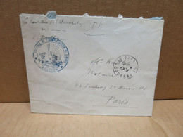 Enveloppe Franchise  Avec Cachet Militaire Controle De L'Administration De L'armée Bralley - Guerre (timbres De)