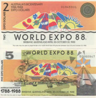 2 & 5 Dollars - World Expo 1988 – Australia’s Bicentenary - Andere - Oceanië