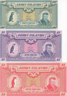 Jason Islands, Série Complète , 50 Pence;1 – 5 – 10 - 20 Pounds, ND, (1979) UNC - Fictifs & Spécimens