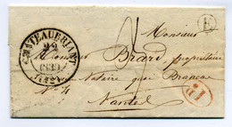 T13 CHATEAUBRIANT + Boite Rurale E Identifiée De SOUDAN / Dept 42 LOIRE / 1839 - 1801-1848: Précurseurs XIX