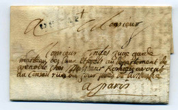 DE GAP  Lenain N°1 / Ecrite De Chorges / Dept Des Hautes Alpes / 1737 - 1701-1800: Precursors XVIII