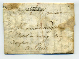 DE GRENOBLE  Lenain N°3  / Dept De L'Isère  / 1723 - 1701-1800: Précurseurs XVIII
