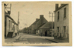 CPA POUZY MEZANGY Rue Du Veurdre / Dept Allier / Animée Et Ayant Circulée / 1950 - Andere & Zonder Classificatie