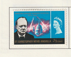 Territorio Atlantico Britannico 1966 - Sir Winston Churchill And St. Paul's Cathedral Su Frammento - Gebraucht