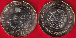 Mexico 20 Pesos 2021 "Independence" BiMetallic Coin UNC - Mexico