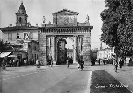 2420" CREMA (CREMONA) PORTA SERIO " ANIMATA PUBBLICITA LANEROSSI- MOTO GILERA - Cremona