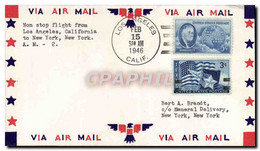 Lettre Etats Unis Los Angeles New York 15 2 1946 - 2c. 1941-1960 Briefe U. Dokumente