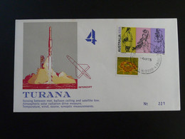 Lettre Espace Space Rocket Turana 4 Measure Of Solar Radiations Cover 1975 Australia 94221 - Océanie