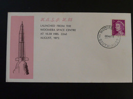 Lettre Espace Space High Altitude Sounding Projectile HASP H88 Cover 1972 Australia 94185 - Océanie