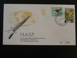 Lettre Espace Space High Altitude Sounding Projectile HASP 8 Cover 1971 Australia 94173 - Ozeanien