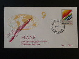Lettre Espace Space High Altitude Sounding Projectile HASP 9 Cover 1971 Australia 94168 - Ozeanien