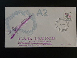 Lettre Espace Space Launch Of Rocket A2 Solar Radiation Cover 1971 Woomera Australia 94155 - Oceania