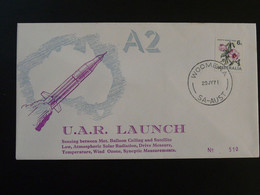 Lettre Espace Space Launch Of Rocket A2 Solar Radiation Cover 1971 Woomera Australia 94155 - Océanie