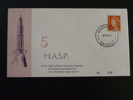Lettre Espace Space High Altitude Sounding Projectile HASP Cover 1971 Woomera Australia 94138 - Oceania