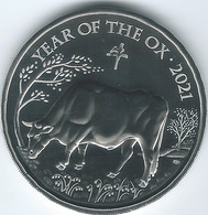 United Kingdom - 2021 - Elizabeth II - 5 Pounds - Year Of The Ox - CuNI BU In Capsule. - Maundy Sets & Commemorative