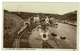 Ref 1497 - Early Postcard - Pleasure Park Railway, Northstead Manor Gardens Scarborough - Scarborough