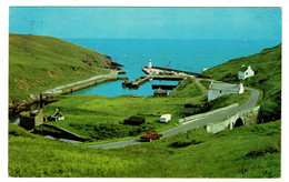 Ref 1498 - 1973 Postcard - The Harbour & Lighthouse - Lybster Caithness Scotland - Caithness