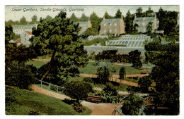 Ref 1498 - 1906 Postcard - Lower Gardens Candie Grounds - Guernsey Channel Islands - Guernsey