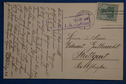 AF14 ALLEMAGNE ELSASS BELLE LETTRE   1910 STRASSBURG A STUTGART    GERMANY+ CACHET ROUGE + AFFRANCH. INTERESSANT - Other & Unclassified