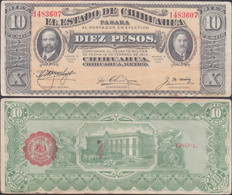 CHIHUAHUA · MEXICO - 10 Pesos 1915 P# S535a America Banknote - Edelweiss Coins - Mexico