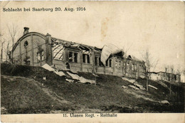 CPA AK SARREBOURG - SAARBURG I. L. - Ulanen Regt. - Reithalle - 1914 (387582) - Sarrebourg