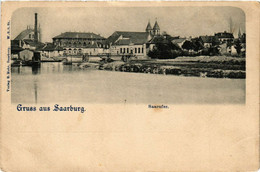 CPA AK SARREBOURG - SAARBURG I. L. - Saarufer (387584) - Sarrebourg