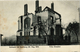 CPA AK SARREBOURG - SAARBURG I. L. - Villa Elisabet - Schlacht 1914 (387609) - Sarrebourg