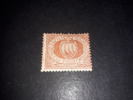 01AL10 REPUB. DI SAN MARINO 1892 TIPI PRECEDENTI IN NUOVI COLORI 65 CENT. "X" - Unused Stamps