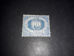 01AL10 REPUB. DI SAN MARINO 1894 TIPI PRECEDENTI IN NUOVI COLORI 25 CENT. "X" - Neufs