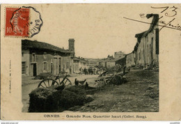 CPA 55 ORNES Grande Rue Quartier Haut Animee 1907 - Altri Comuni