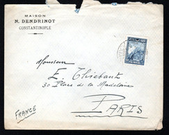 TURQUIE - Lettre De CONSTANTINOPLE Pour Paris 1927 - Lettres & Documents