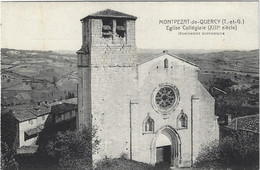 82  Montpezat  De Quercy  -  Eglise Collegiale - Montpezat De Quercy