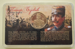 PETAR BOJOVIĆ (COPPER ALLOY) Vojvoda War Leader Petar Bojovic WWI Serbia Yugoslavia Table Medal Plaque - Serbie