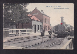 DDAA 416 - Carte-Vue Couleur De PALISEUL - La Gare - Circulée Vers Paris - Imprimerie Bodson , Paliseul - Paliseul