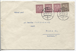 Böhmen Und Mähren CSR #281 (3x),278 Vorläufer Brief Caslav 17.3.39 - Covers & Documents