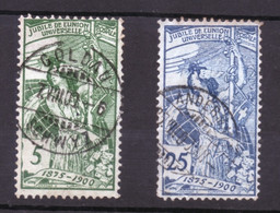 Suisse Switzerland - VIGNETTE "Jubilé De L'Union Postale Universelle - 1900" OBLITÉRÉS GOLDAU Et ANDER - Used Stamps