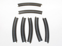 FLEISCHMANN - LOT DE 7 RAILS COURBE R=357,5 - NR.3 B2 - ECH:HO - MADE IN GERMANY        (0507.19) - Track