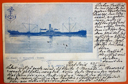 SS. "INDIA"  POSTED 1904 AT PORT SAID , LLOYD AUSTRIACO , ÖSTERREICHISCHE LLOYD , TRIESTE - Steamers