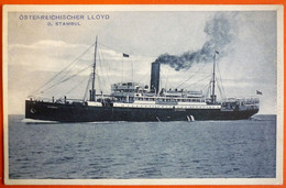 SS. "STAMBUL" - LLOYD AUSTRIACO, ÖSTERREICHISCHER LLOYD, TRIESTE - Paquebots