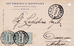 Fano - Quirino Capponi - Rappresentanze - Fp Vg 1920 - Fano
