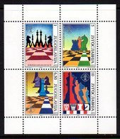 YUGOSLAVIA 1990 Novi Sad Chess Olympiad Perforated Block MNH / **.  Michel Block 38 - Blocs-feuillets
