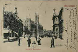 Amsterdam // Boon Relief - Prage - Embossed Kaart // Koninklijk Postkantoor 1900 - Amsterdam