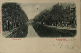 Amsterdam // Boon Relief - Prage - Embossed Kaart // Herengracht 1901 - Amsterdam