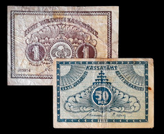 # # # Paar Banknoten Estland (Esti) 1,50 Mark 1919 # # # - Estonia