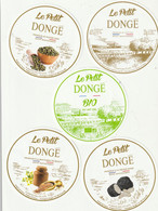 5 étiquettes De Fromage Dongé Triconville Meuse - Cheese