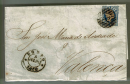 Portugal, 1856, Porto-Valença - Storia Postale