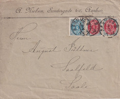 DANEMARK 1893 LETTRE DE AARHUS - Storia Postale